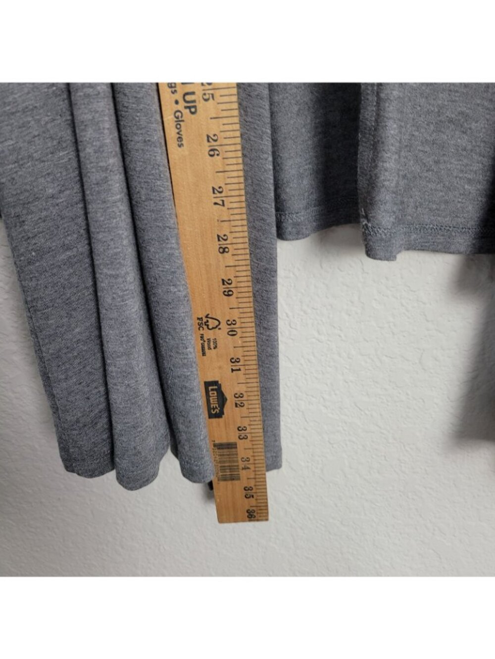 Lane Bryant 18/20 Longline Waterfall Open Front Cardigan Gray Rayon - Picture 4 of 7